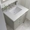 James Martin Vanities Brittany 30in Single Vanity, Urban Gray, w/ 3 CM White Zeus Quartz Top 650-V30-UGR-3WZ - alternate 5